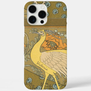Art Deco Peacock iPhone 16 Pro Max Case