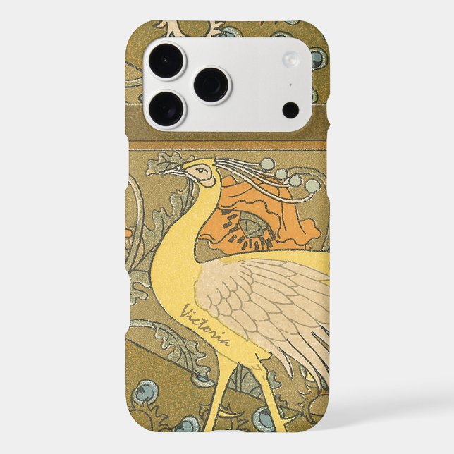 Art Deco Peacock Case-Mate iPhone Case (Back)