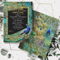 Peacock Invitations & Invitation Templates | Zazzle