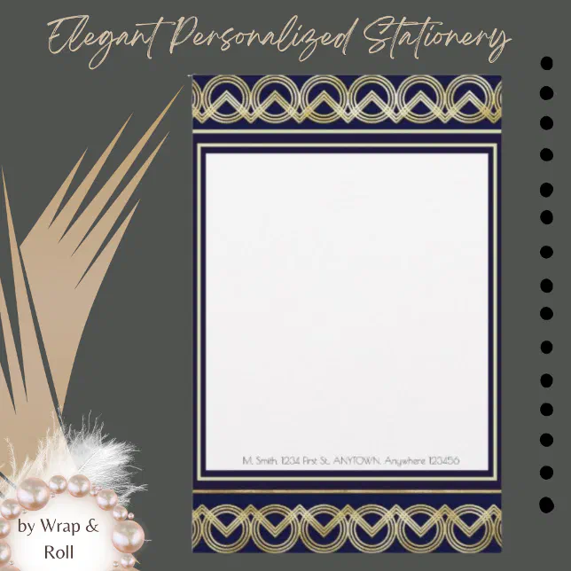 Art Deco Personalized Stationery Zazzle