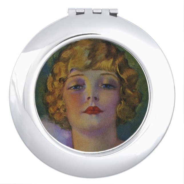 Art Deco PIN UP GIRL  Compact Mirror (Front)