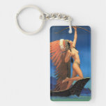 Art Deco Pin Up Girl ☆vintage Art   Keychain at Zazzle