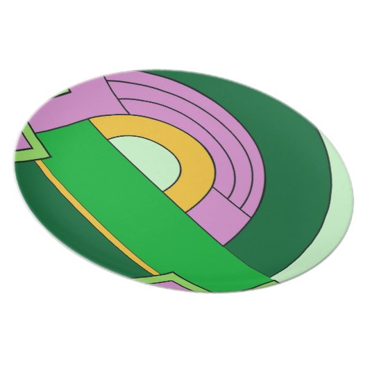 Art Deco Plate (Right Side)