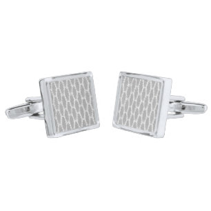 Art Deco Platinum Chevron Cufflinks