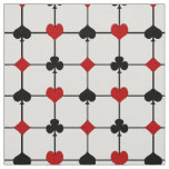 Art Deco Playing Card Suits v2 Fabric