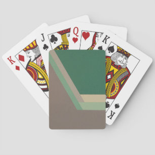 ART DECO playing cards (mint/gray)