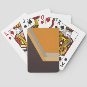 ART DECO playing cards (tangerine/black)