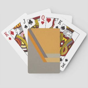 ART DECO playing cards (tangerine/gray)