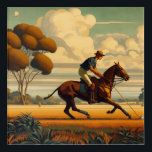Art Deco Polo Player Wall Art<br><div class="desc">Perfect for the Art Deco lover!</div>