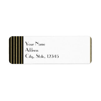 Art Deco Posh Wedding Label
