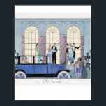 art deco poster<br><div class="desc">Au Revoir (1920) fashion illustration in high resolution by George Barbier. Original from The Beinecke Rare Book & Manuscript Library
digitally enhanced for prints ideal for picture frames and posters</div>