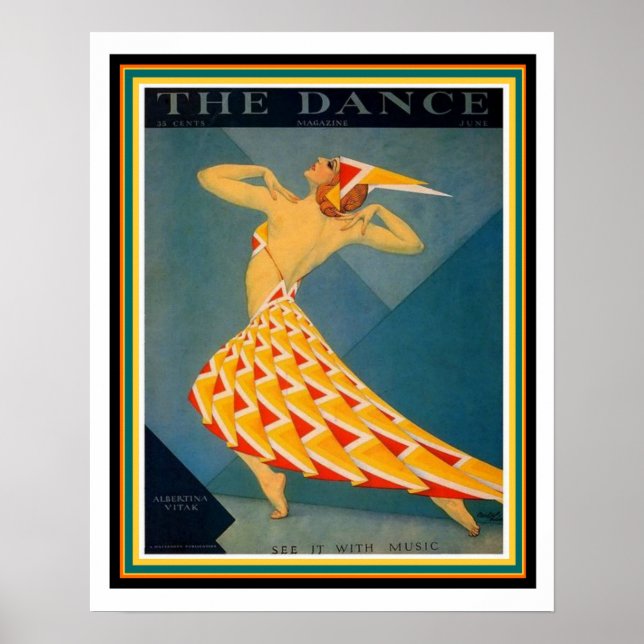 Art Deco Poster from The Dance 16 x 20 (Front)