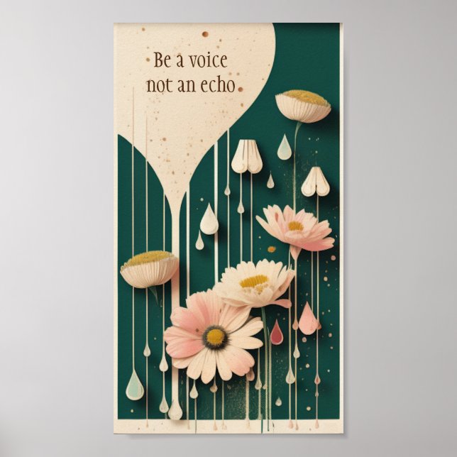 Art Deco poster with quote (Front)