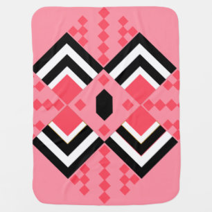 Art Deco Quilt Inspired Baby Blanket