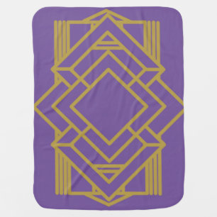 Art Deco Quilt Inspired Baby Blanket