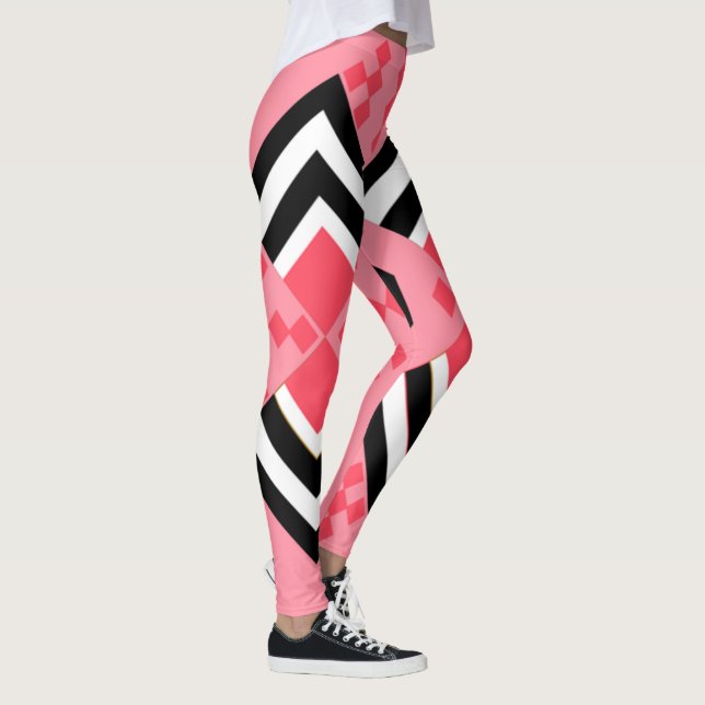 Art Deco Quilt Inspired Leggings (Right)