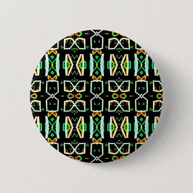 Art Deco Radio Crystals Pinback Button (Front)
