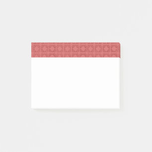 Art Deco Red Squares Post-it Notes