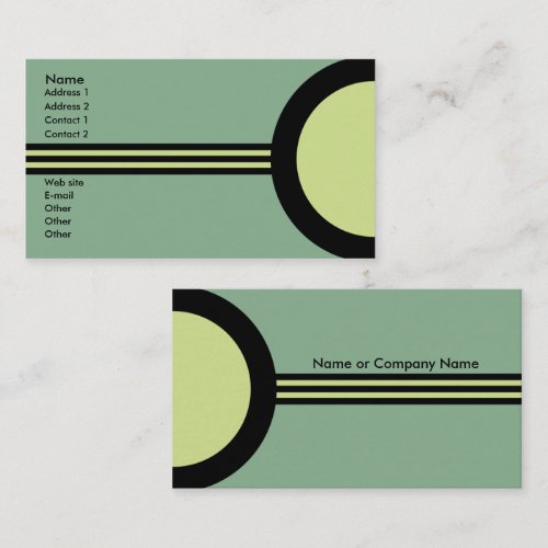 Art Deco Retro Business /Networking Profile Card Business Card Templates