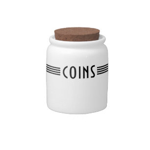 Art Deco Retro Loose Change Jar