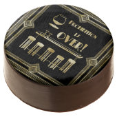 Art Deco Retro New Year's Eve Prohibition Bar Chocolate Covered Oreo (Angled)