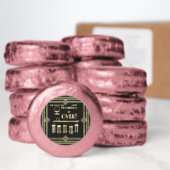Art Deco Retro New Year's Eve Prohibition Bar Dipped Oreo Cookie Favors (Dozen)