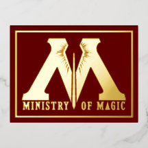 Art Deco Retro Red Gold Monogram M Vintage Art