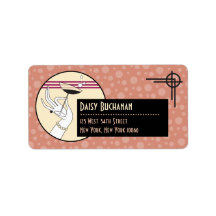 Art Deco Return Address Labels