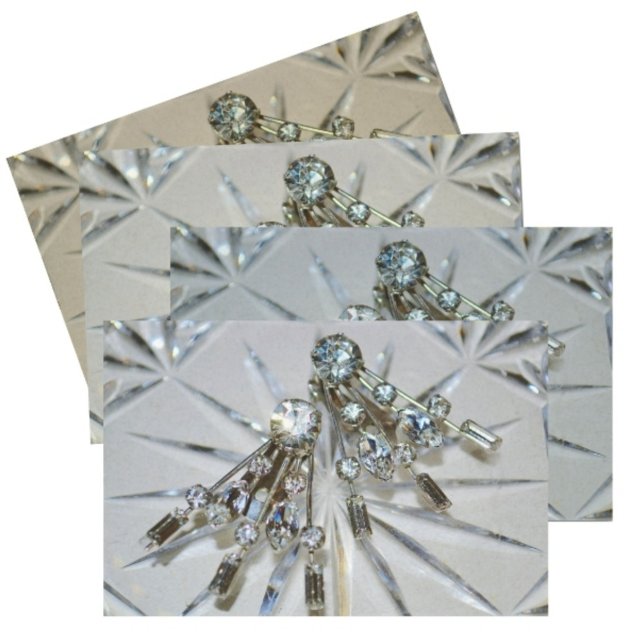 Art Deco Rhinestones Glamorous Silvery Gray Tissue Paper (Creator Uploaded)