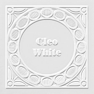 Art Deco Ribbed & Open Oval Embosser