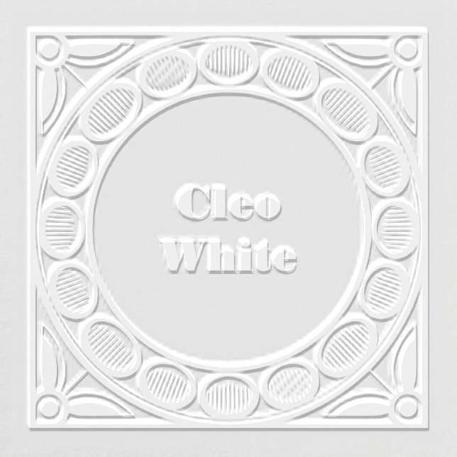 Art Deco Ribbed & Open Oval Embosser (Design)