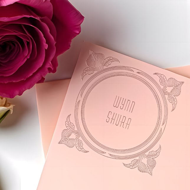 Art Deco Ribbed & Smooth Semi-Circle Leaf Corner Embosser (Creator Uploaded)