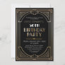 Art Deco Roaring 20s Birthday Invitation
