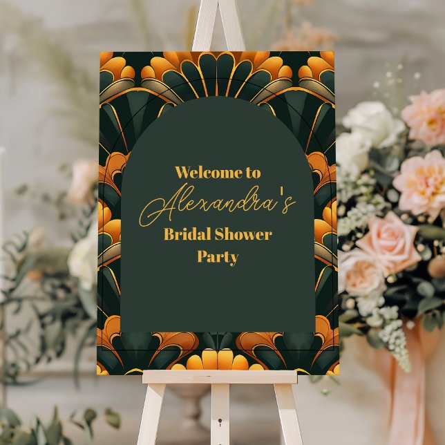 Art Deco Roaring 20s Bridal Shower Foam Board (Creator Uploaded)