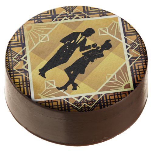 Art Deco Roaring 20s Couple New Years Eve Party Chocolate Covered Oreo