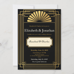 Art Deco Roaring 20s Invitation