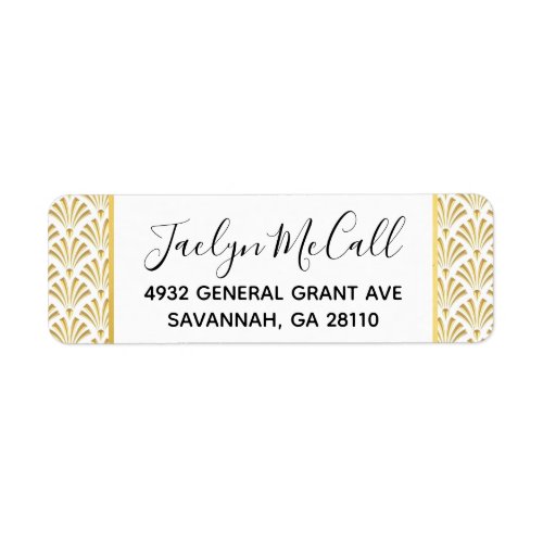 Art Deco Roaring 20s Invitation Return Address Label