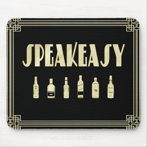 Art deco roaring 20s speakeasy prohibition   mouse pad