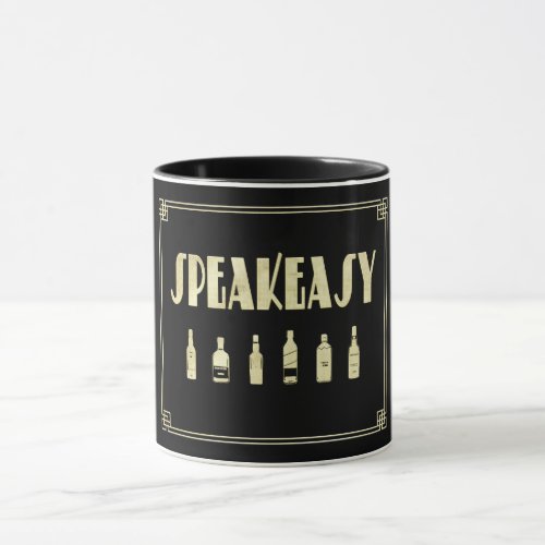 Art deco roaring 20s speakeasy prohibition   mug