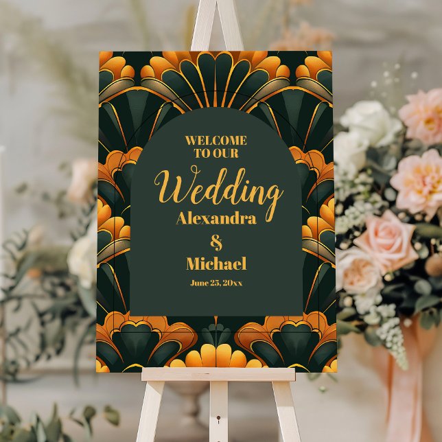 Art Deco Roaring 20s Wedding Foam Board (Creator Uploaded)