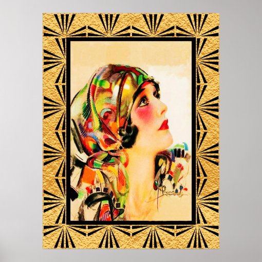 Art Deco Rolf Armstrong Poster | Zazzle