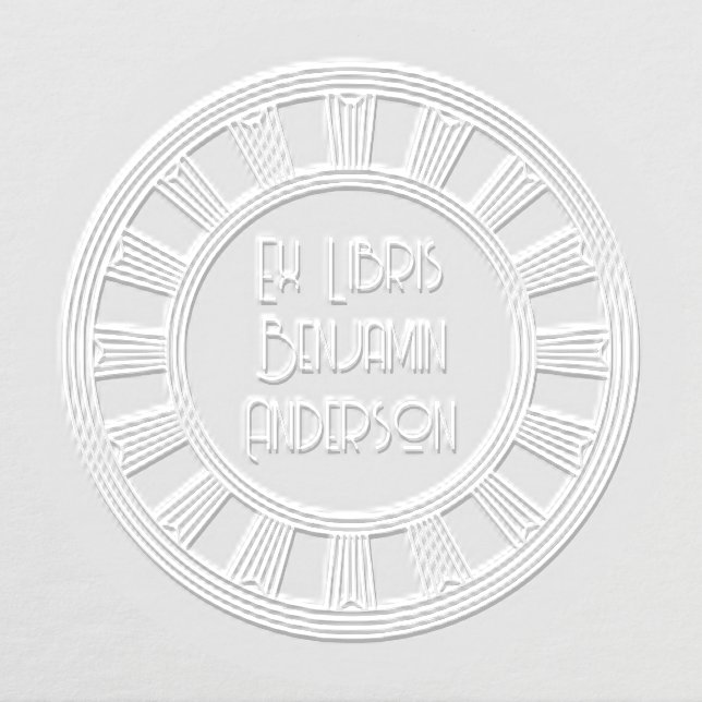 Art Deco Roman Ex Libris Embosser (Design)
