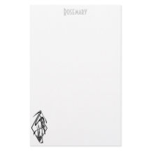Art Deco Rooster stationery personalized