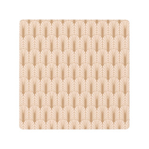 Art Deco Rose: Golden Peacock Feathers