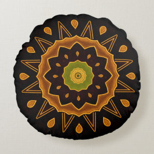 Art Deco Round Pillow