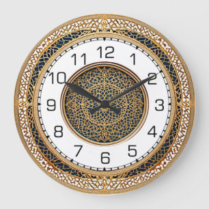 Art Deco Round Wall Large Clock