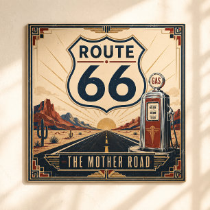 Art Deco Route 66 Gas Pump