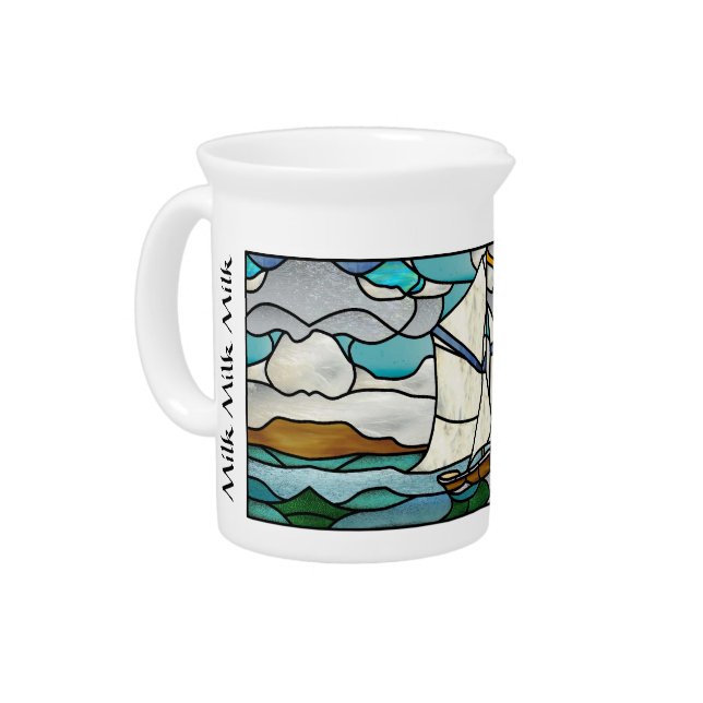 Art Deco Sailboat Pitcher (Left)