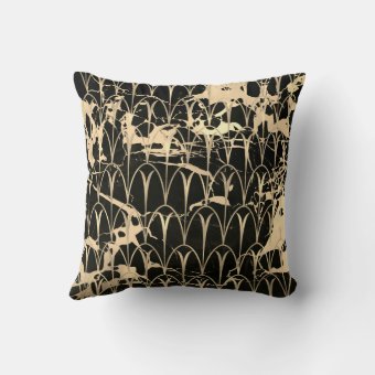 Abstract Black & Gold Marble Throw Pillow Covers - Set Of 4, 18x18 Inch, Double-Sided Print, Zipper Closure
