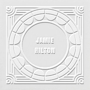 Art Deco Scallop Name Embosser